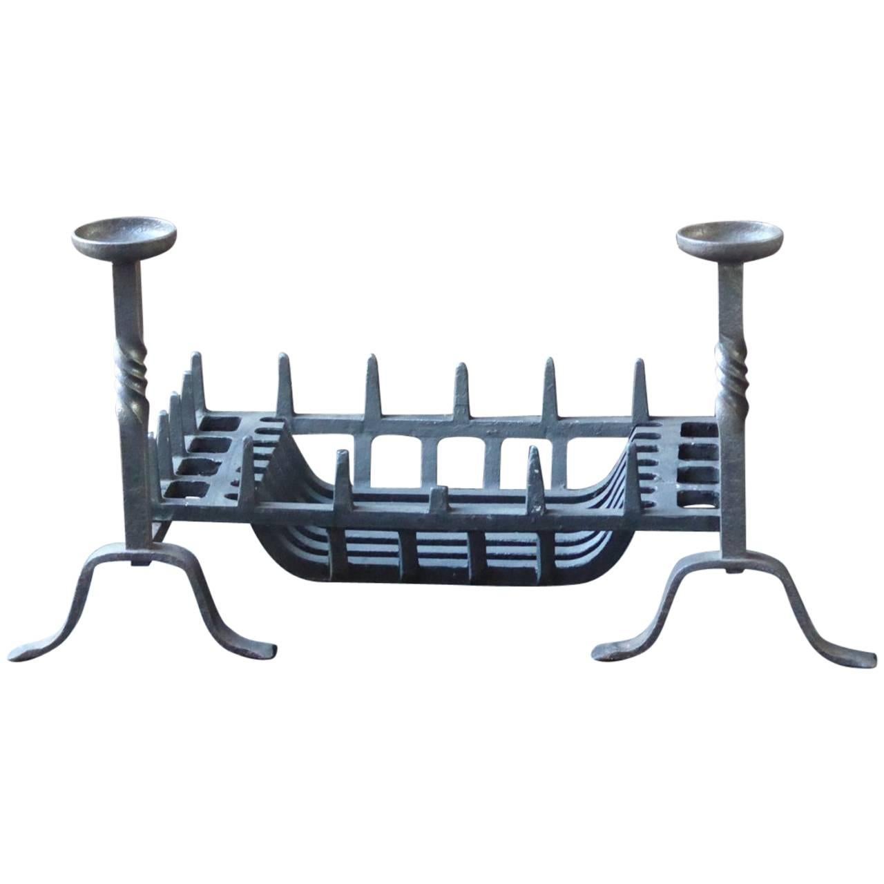 English Victorian Style Fireplace Grate or Fire Grate