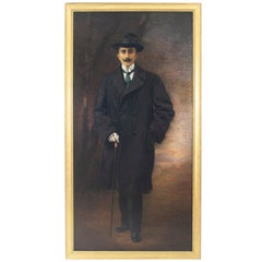 English Victorian Style Portrait of a Gentleman, Lucia Tarditi, 1913