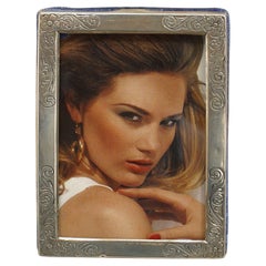 Englischer Bilderrahmen aus Silber im viktorianischen Stil