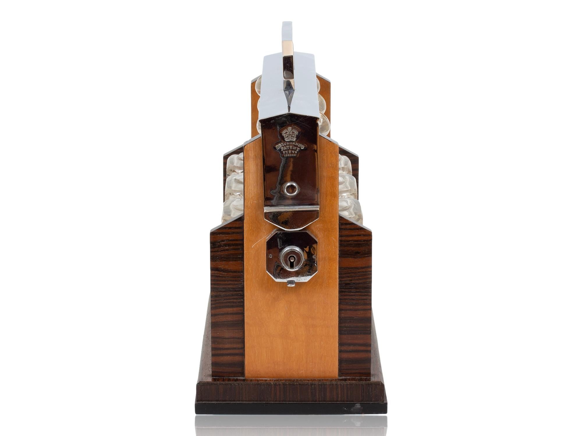 English Victorian Tantalus by George Betjemann & Sons im Angebot 2