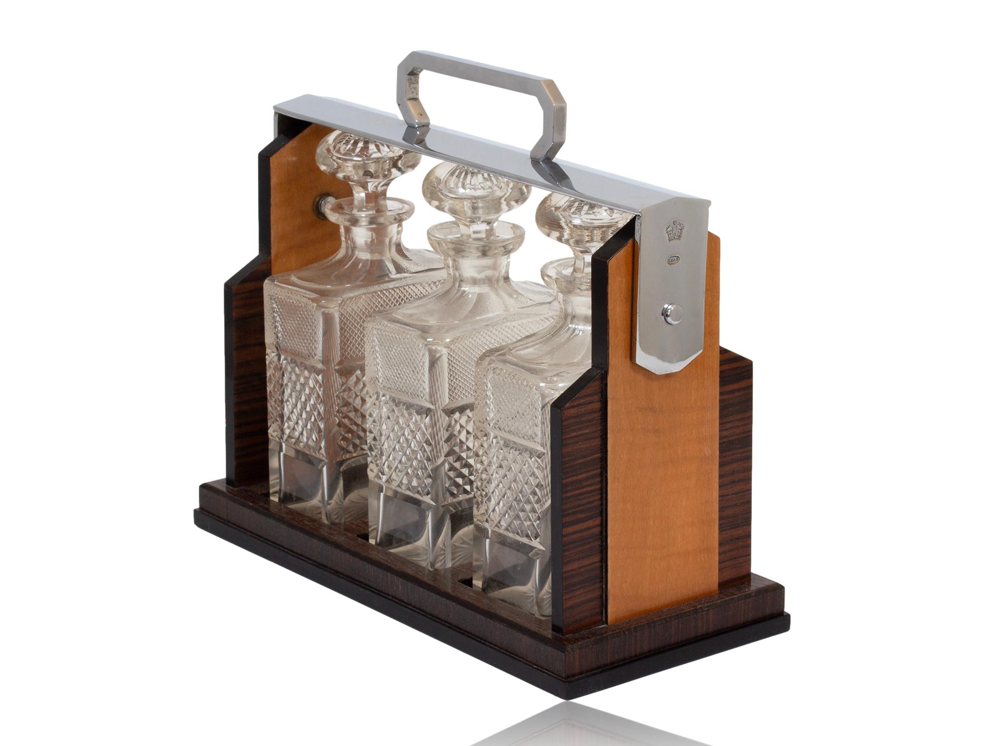 English Victorian Tantalus by George Betjemann & Sons im Angebot 3