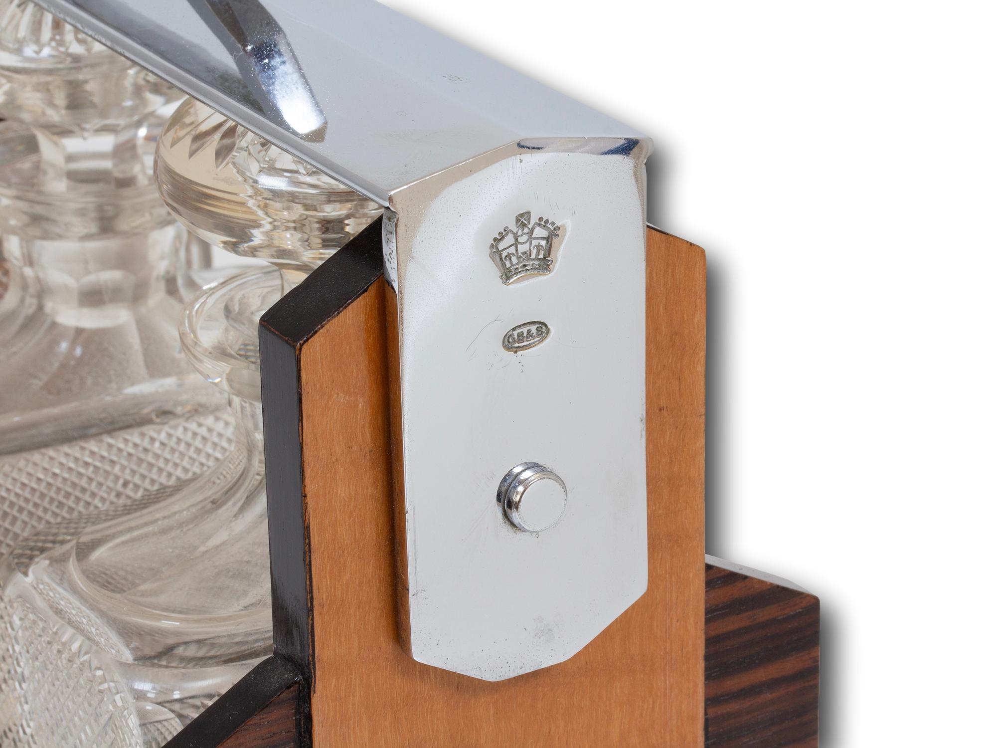 English Victorian Tantalus by George Betjemann & Sons im Zustand „Gut“ im Angebot in Northampton, GB