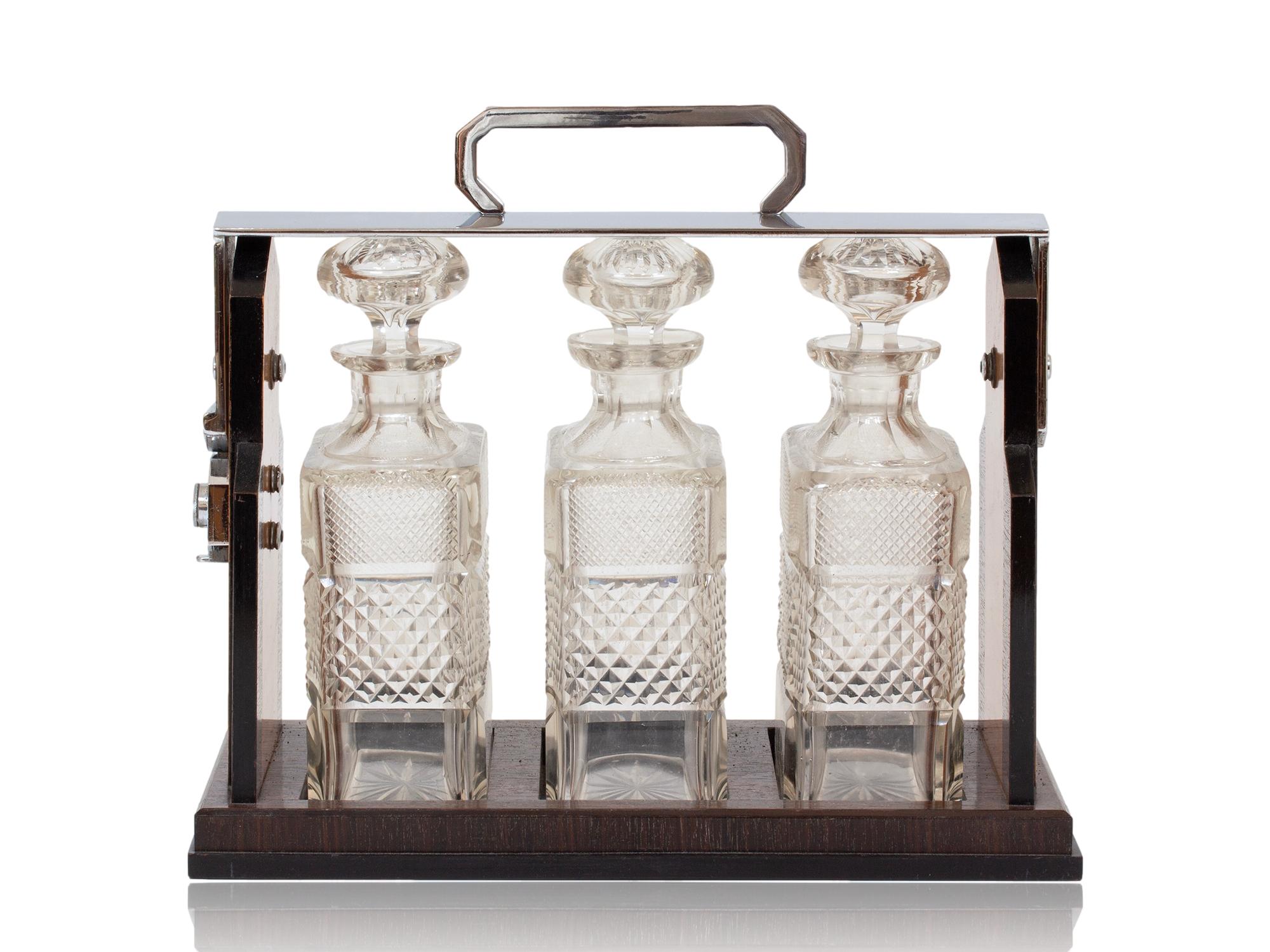 English Victorian Tantalus by George Betjemann & Sons (Versilberung) im Angebot