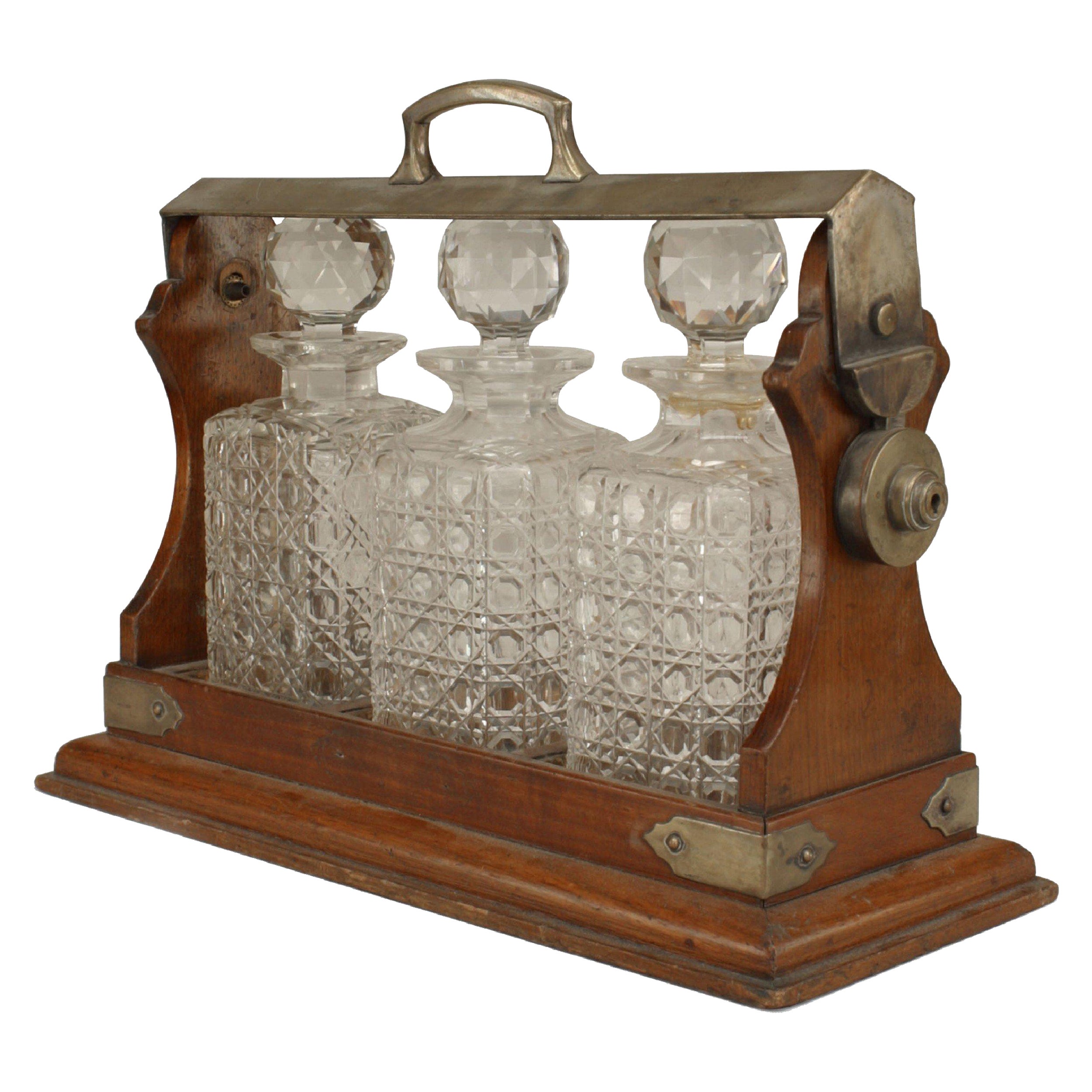 English Victorian Tantalus Set