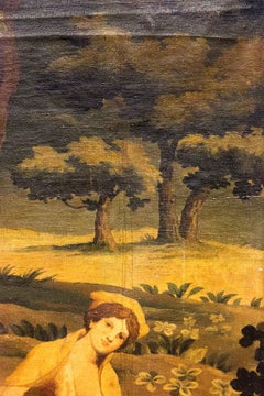 Paravento inglese vittoriano a tre pieghe