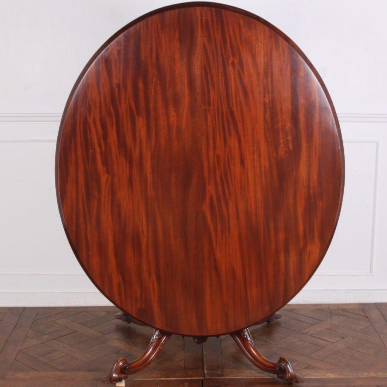 19th Century English Victorian Tilt-Top Dining Table