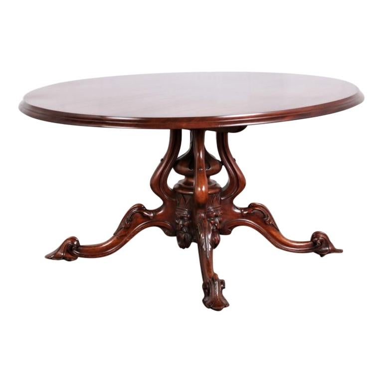 English Victorian Tilt-Top Dining Table