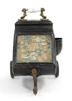English Victorian Tole Coal Scuttle