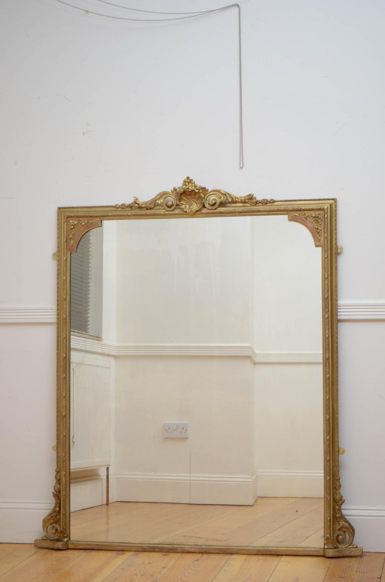 English Victorian Wall Mirror For Sale at 1stDibs