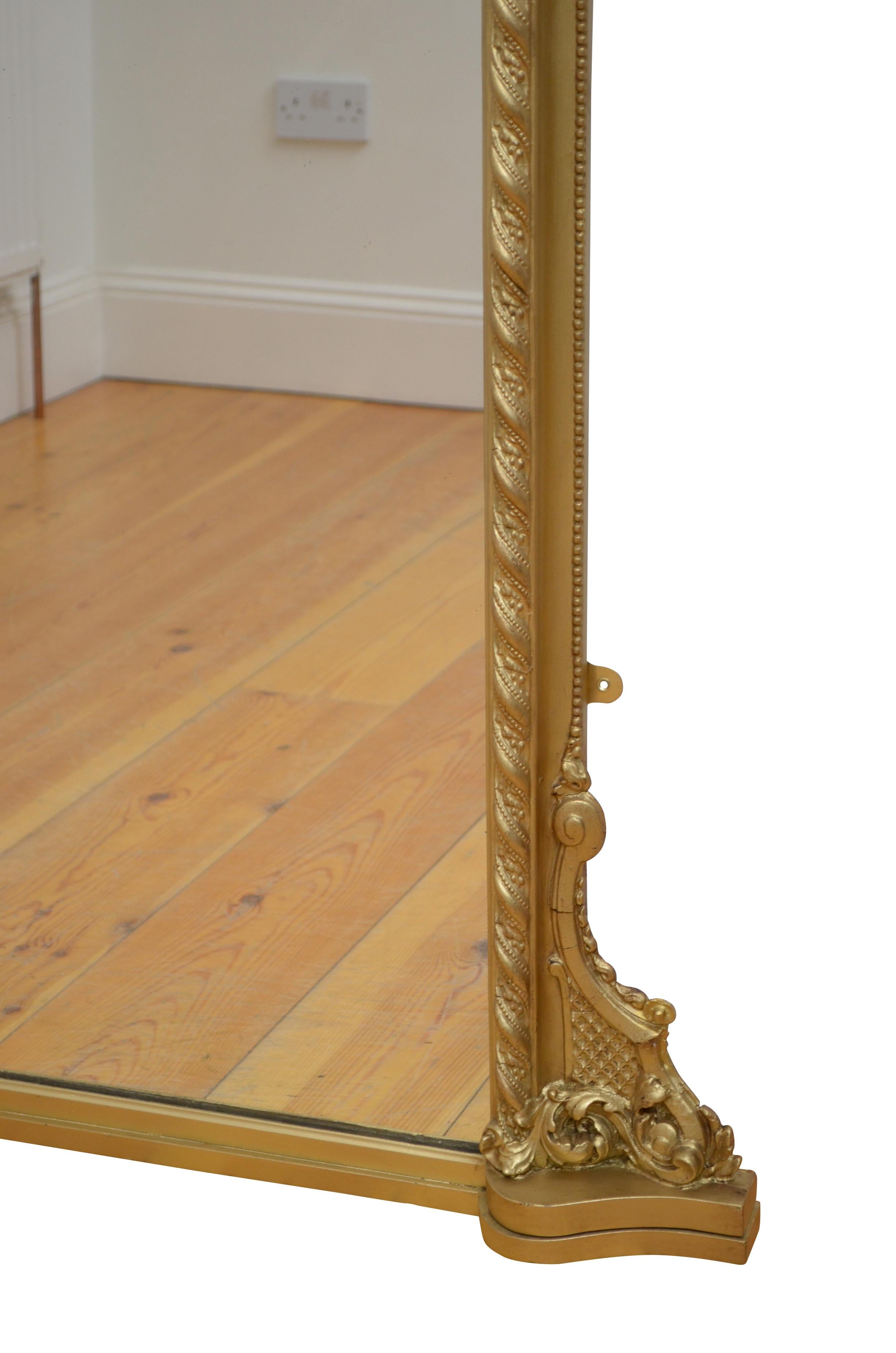 English Victorian Wall Mirror For Sale 2