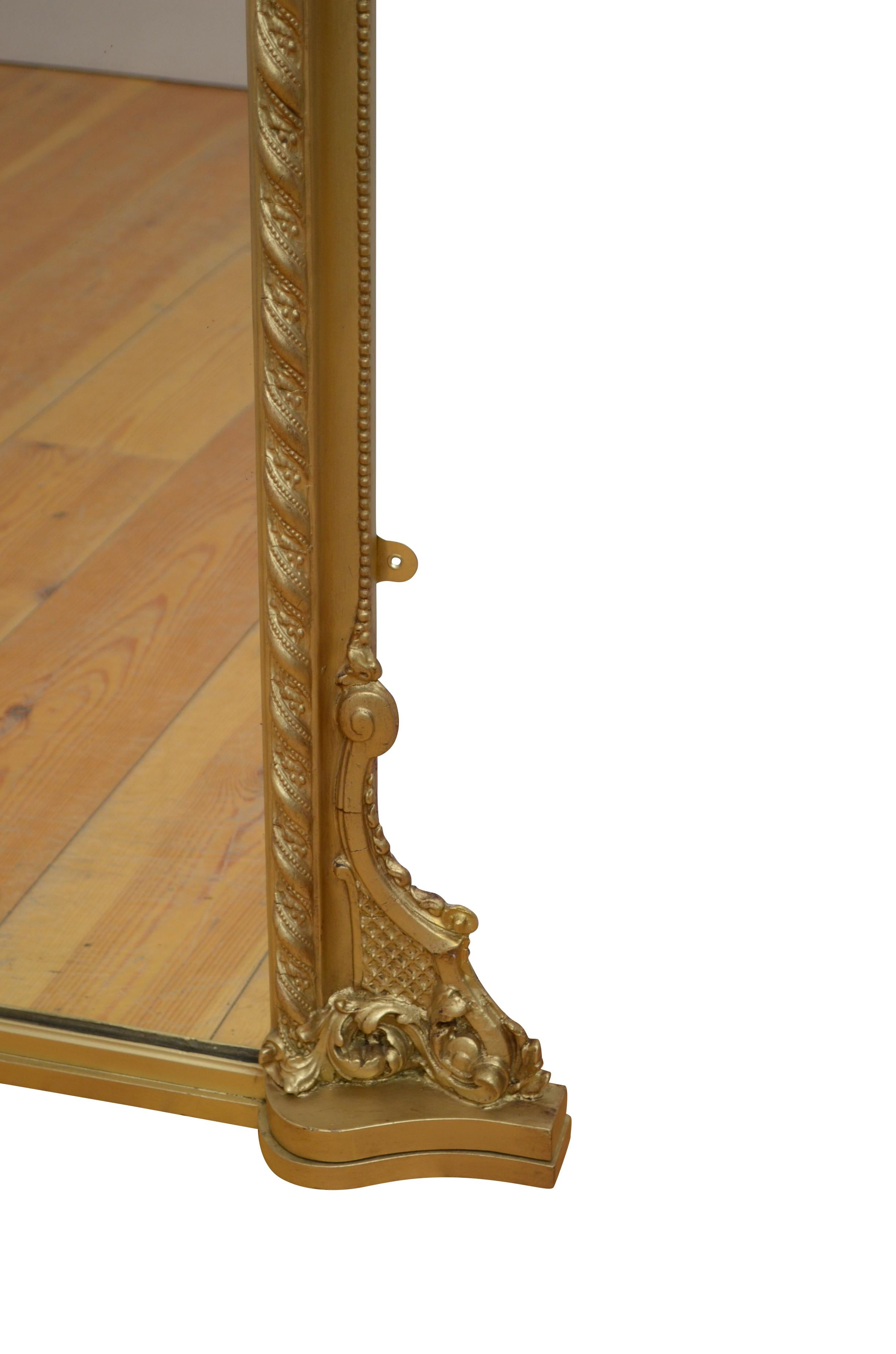 English Victorian Wall Mirror For Sale 4