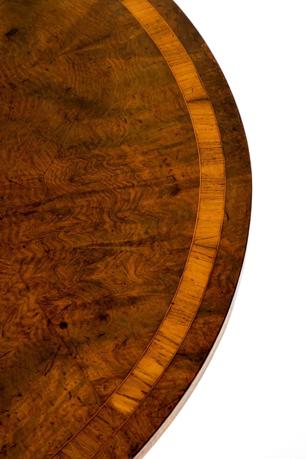 English Victorian Walnut Sutherland Table For Sale 7