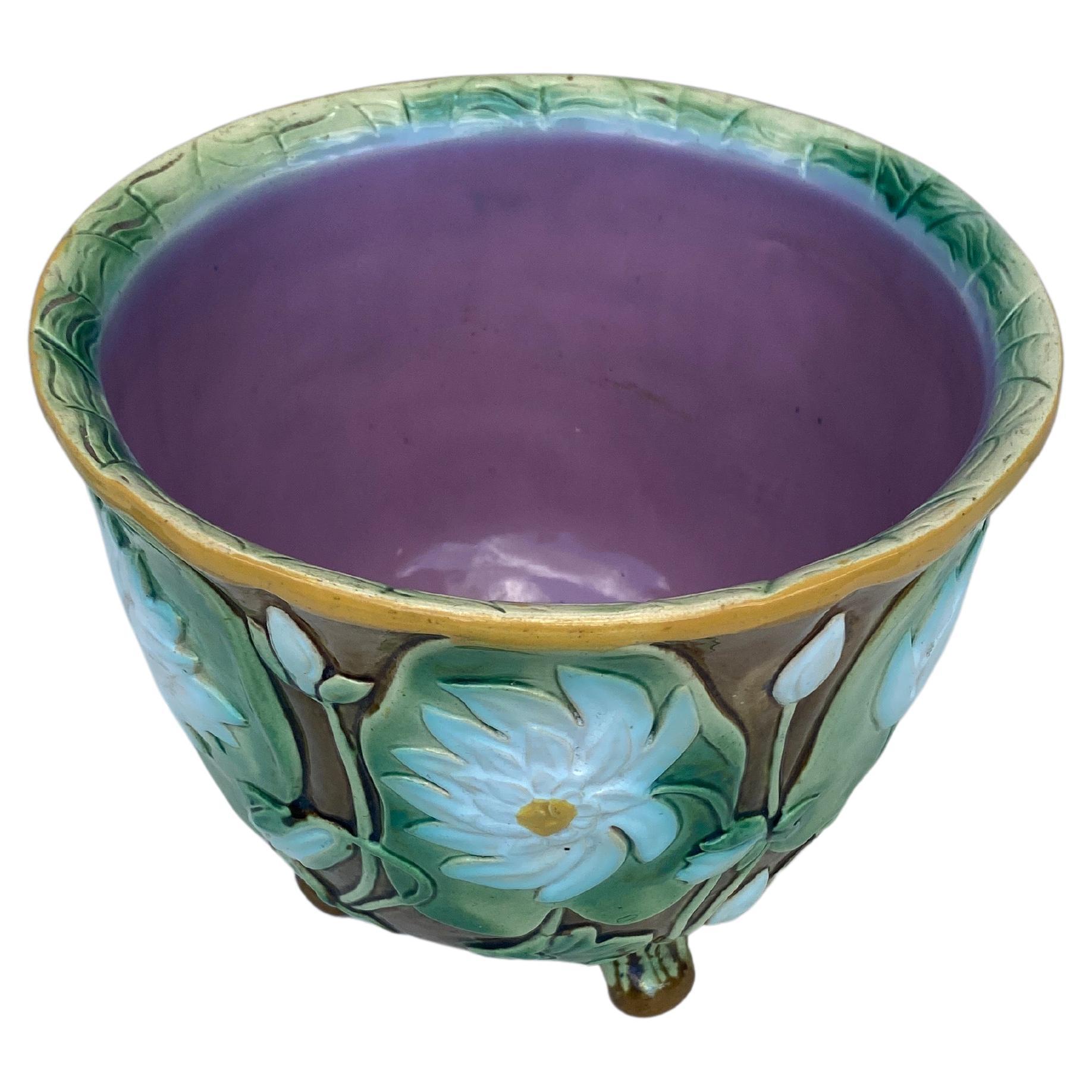 English Victorian Water Lily Jardinière, circa 1880 In Good Condition For Sale In Austin, TX
