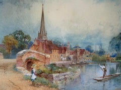 English Victorian Watercolour Painting