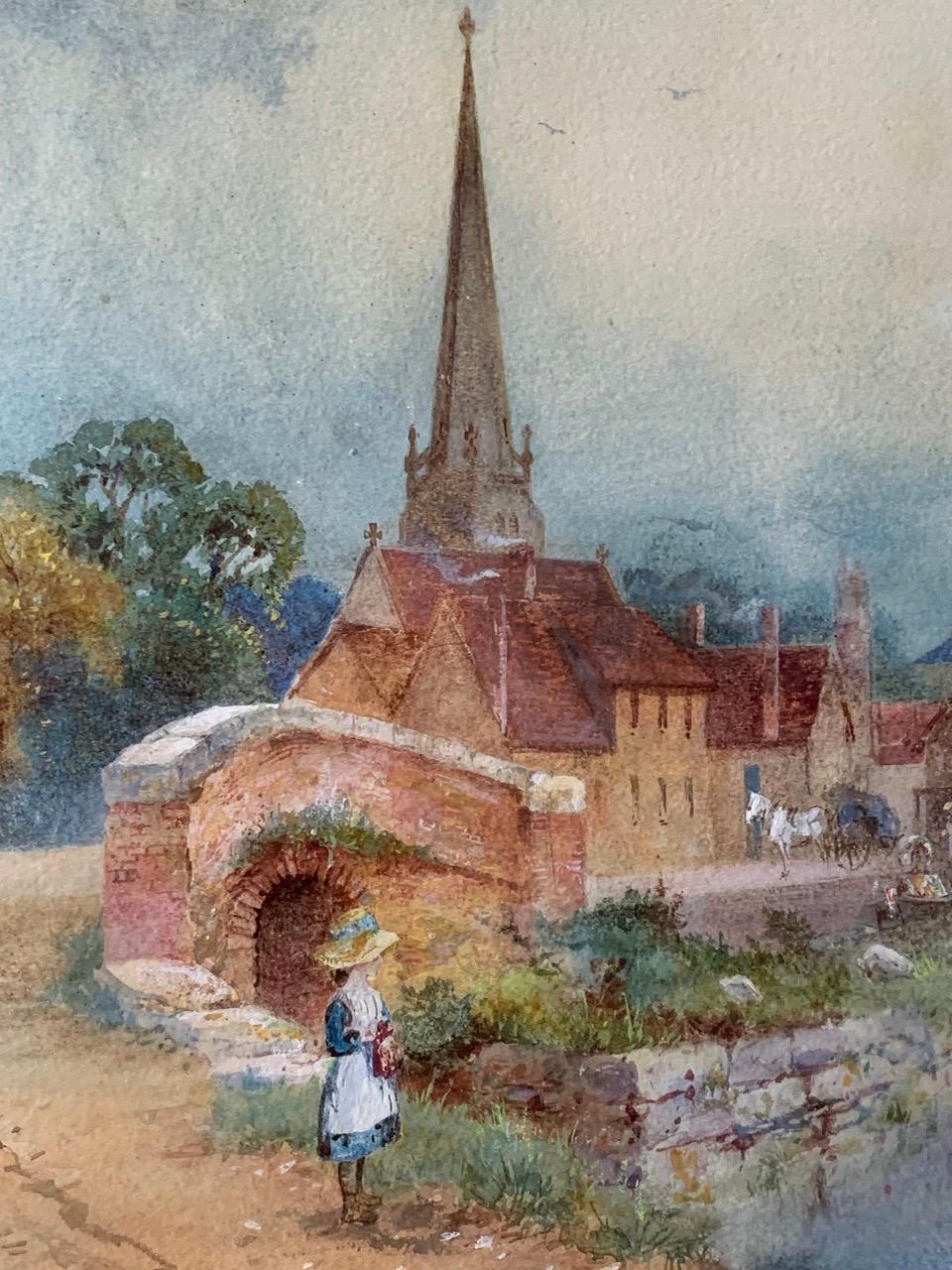 Pittura inglese vittoriana ad acquerello In condizioni buone in vendita a Ongar, GB