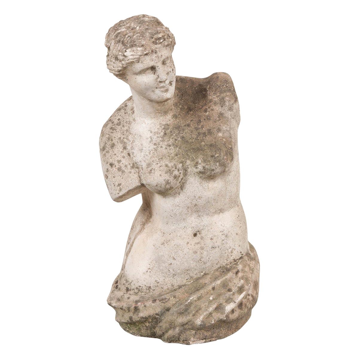 English Vintage Carved Stone Figure of Venus de Milo