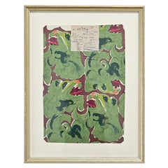 English Vintage Handmade Wallpaper Sample