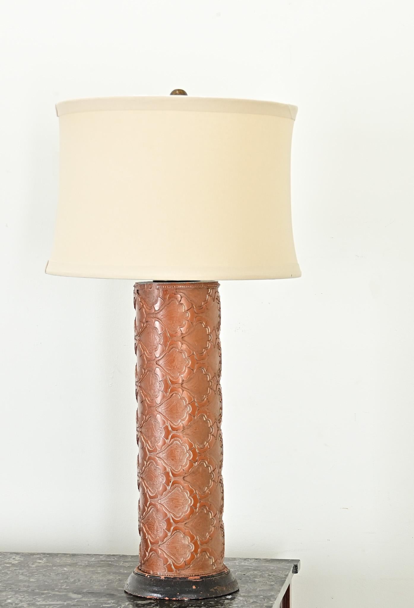 Englische Vintage Tintenroller Tischlampe im Zustand „Gut“ im Angebot in Baton Rouge, LA