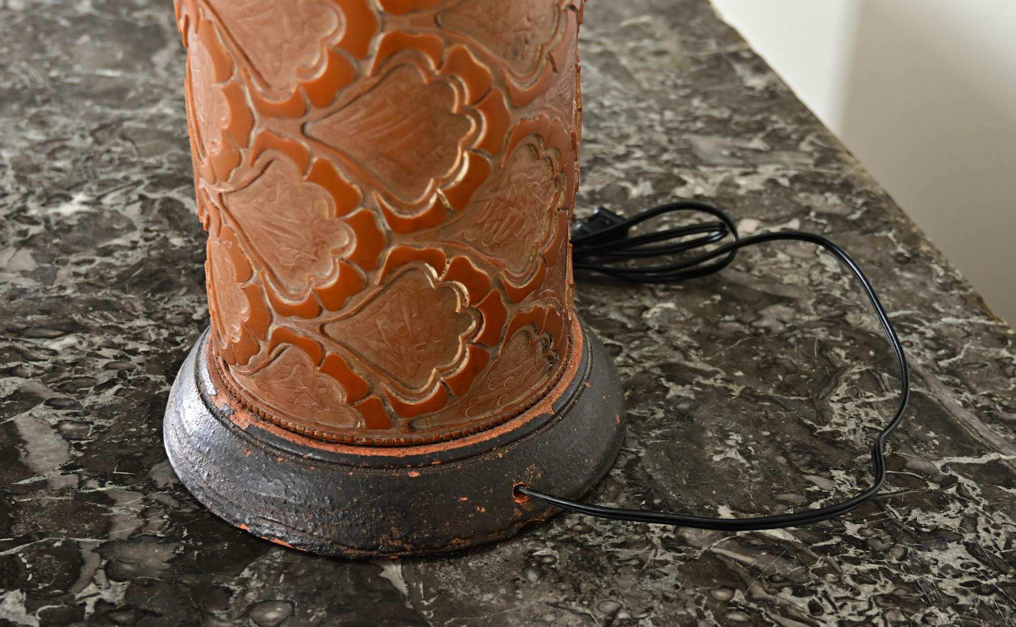 Englische Vintage Tintenroller Tischlampe im Angebot 2