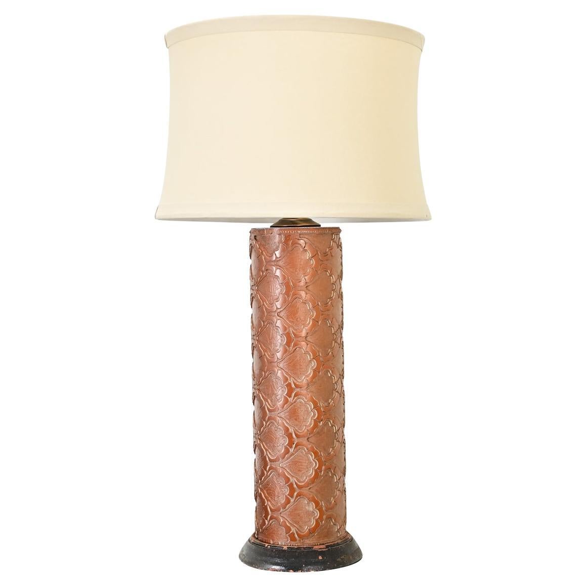 Lampada da tavolo a rullo d'inchiostro inglese vintage