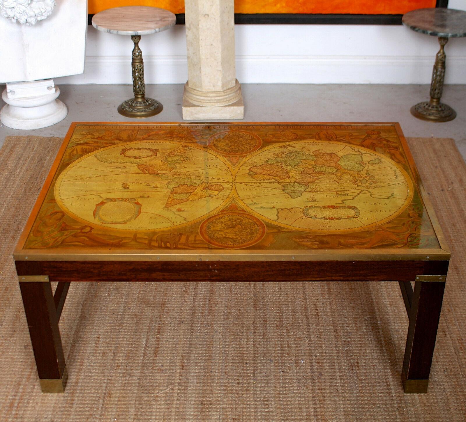vintage map table