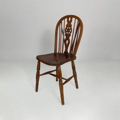 English vintage mid-19th century styles solid oak chairs, 1930s