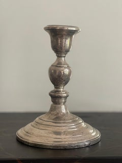 Coppia di candelabri d'epoca in argento massiccio inglese
