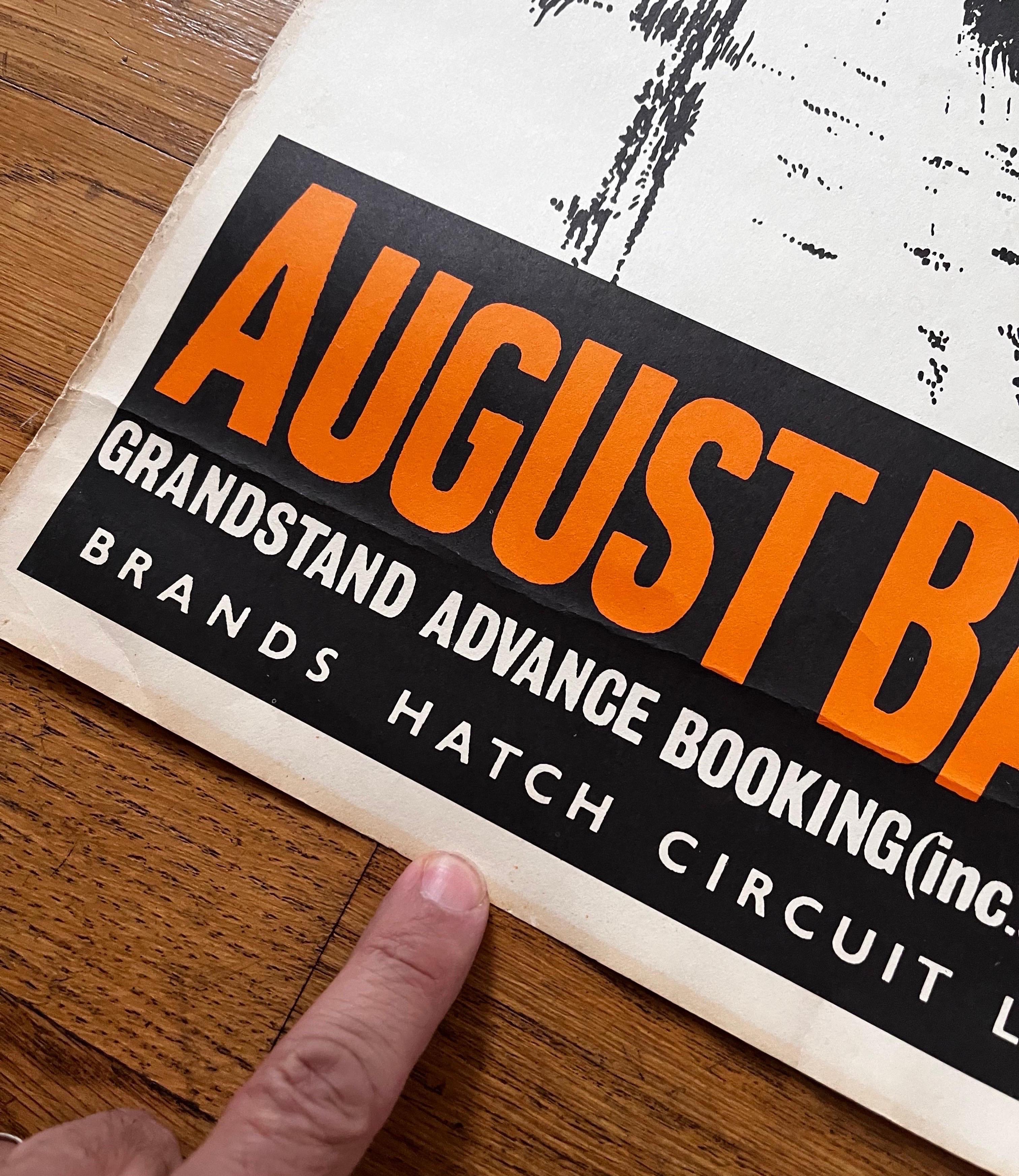 English Vintage Racing Poster: Brands Hatch Motor Racing, c. 1956 2