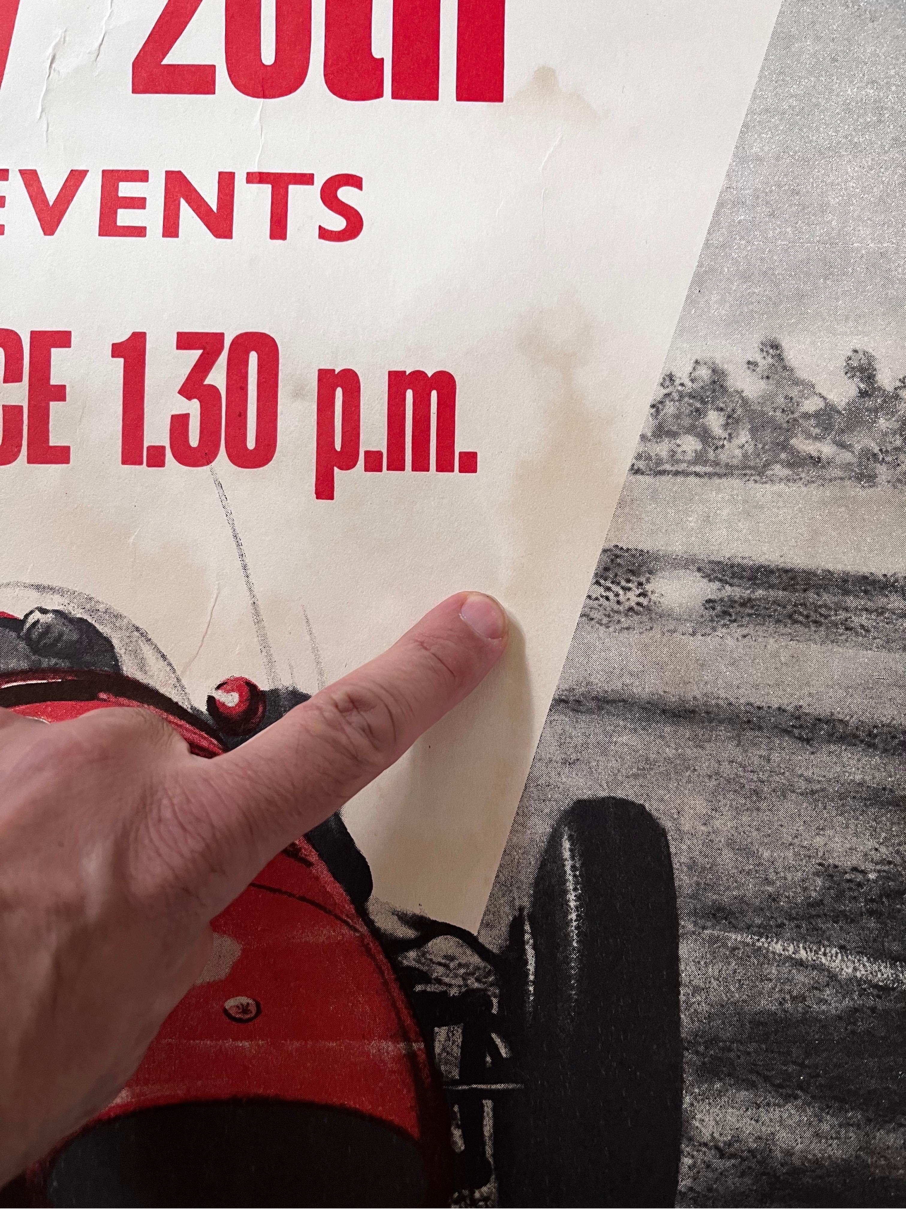 English Vintage Racing Poster: Goodwood Whit-Monday Motor Racing, c. 1958 1