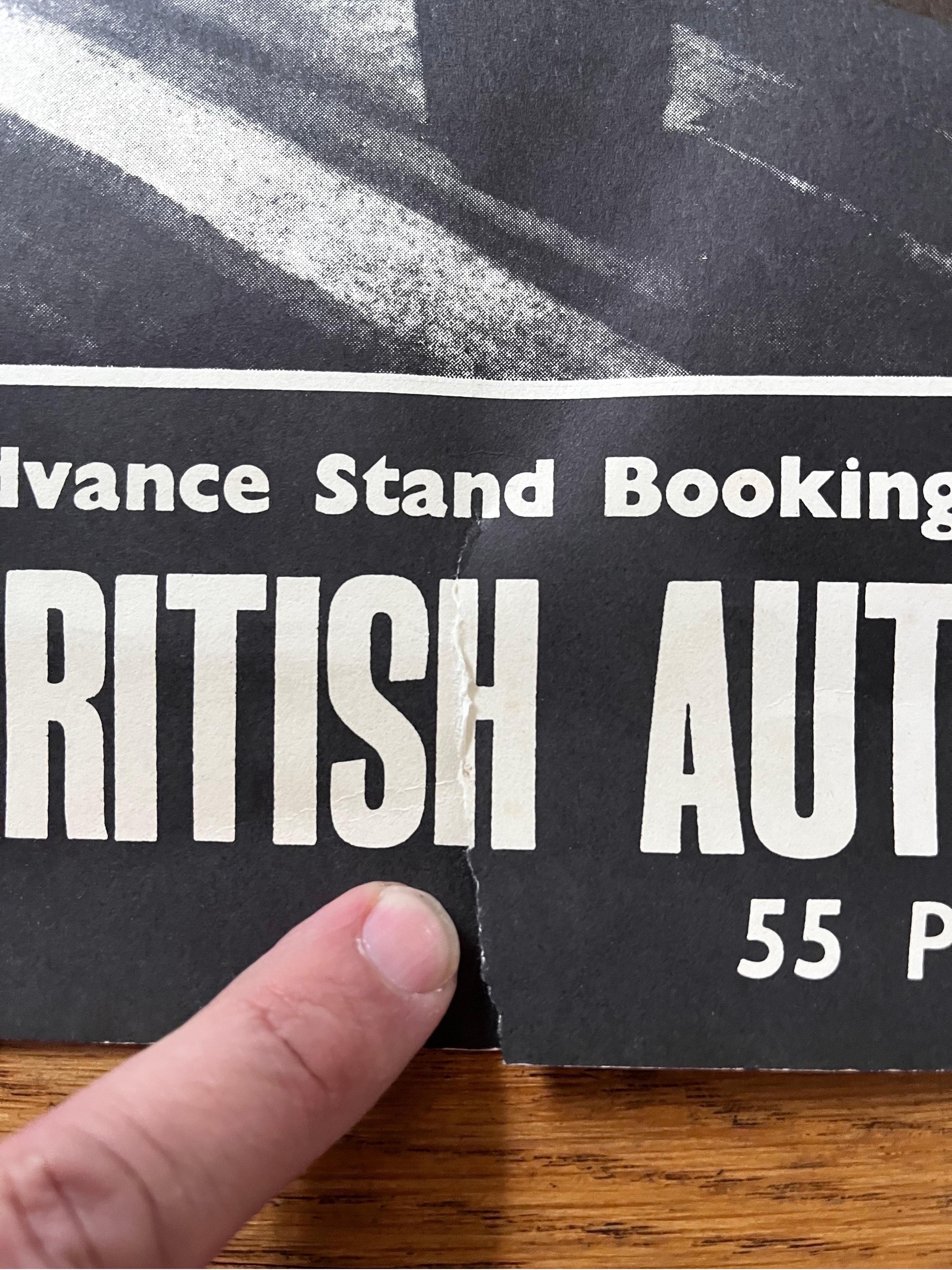 English Vintage Racing Poster: Goodwood Whit-Monday Motor Racing, c. 1958 For Sale 3