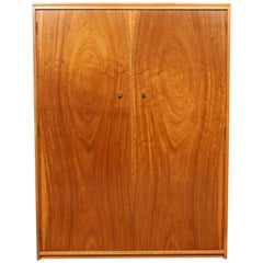 English Vintage Teak Double Wardrobe