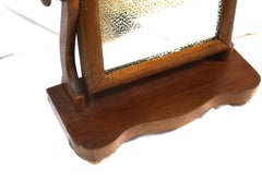 English , Vintage wood mirror , adjustable . 50, s-60, s