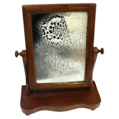 English , Vintage wood mirror , adjustable . 50, s-60, s