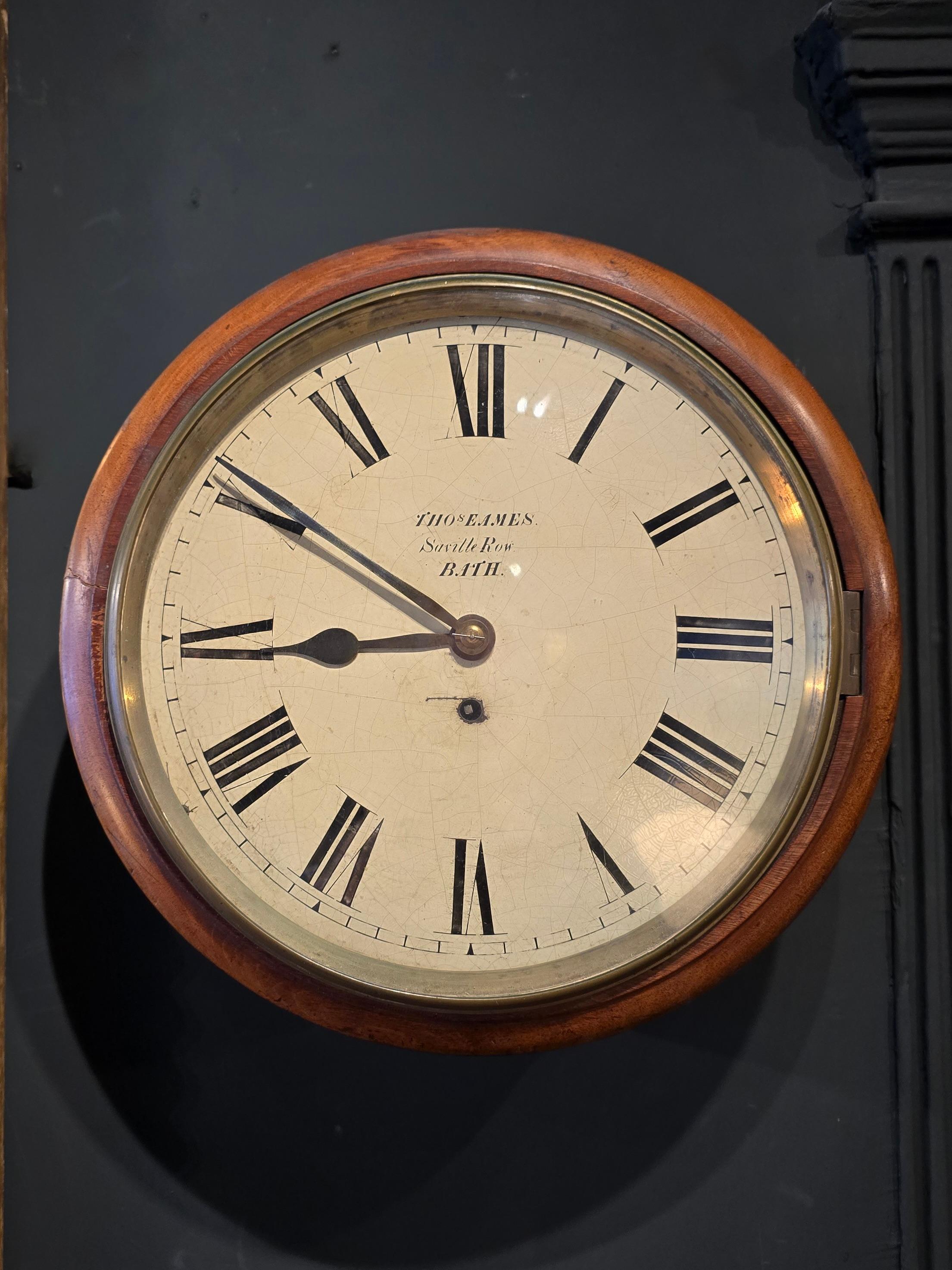 English Wall Clock In Good Condition In Kingsbridge, GB