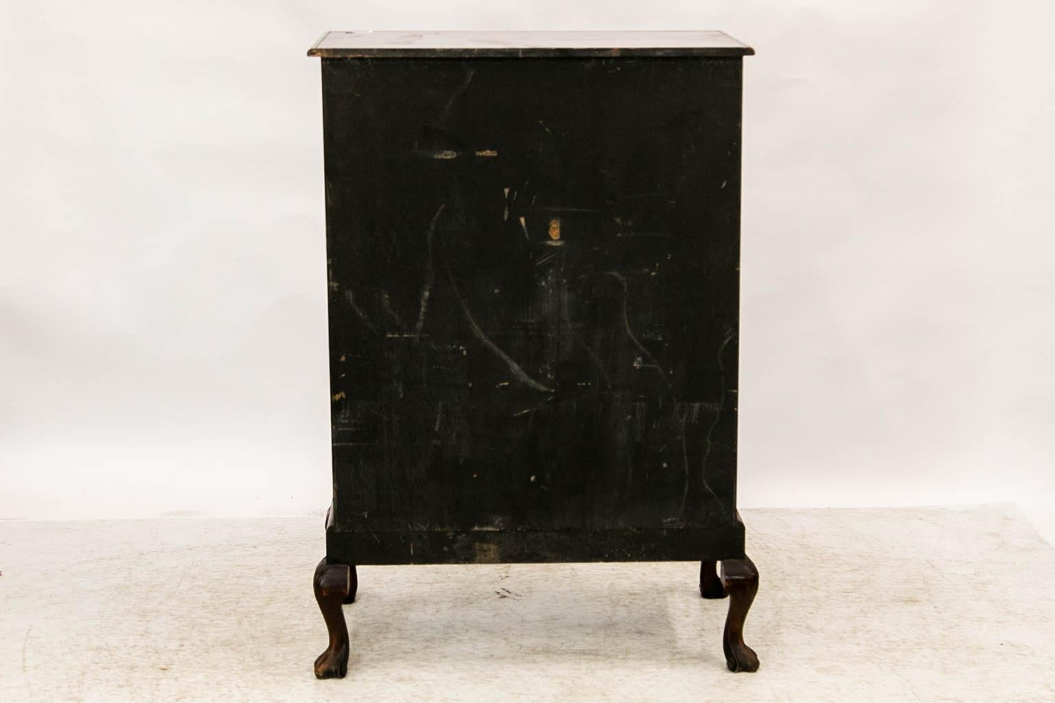 English Walnut Cabinet on Legs For Sale 6