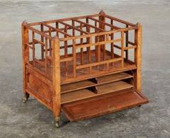 English Walnut Canterbury by Gregory and Co., London