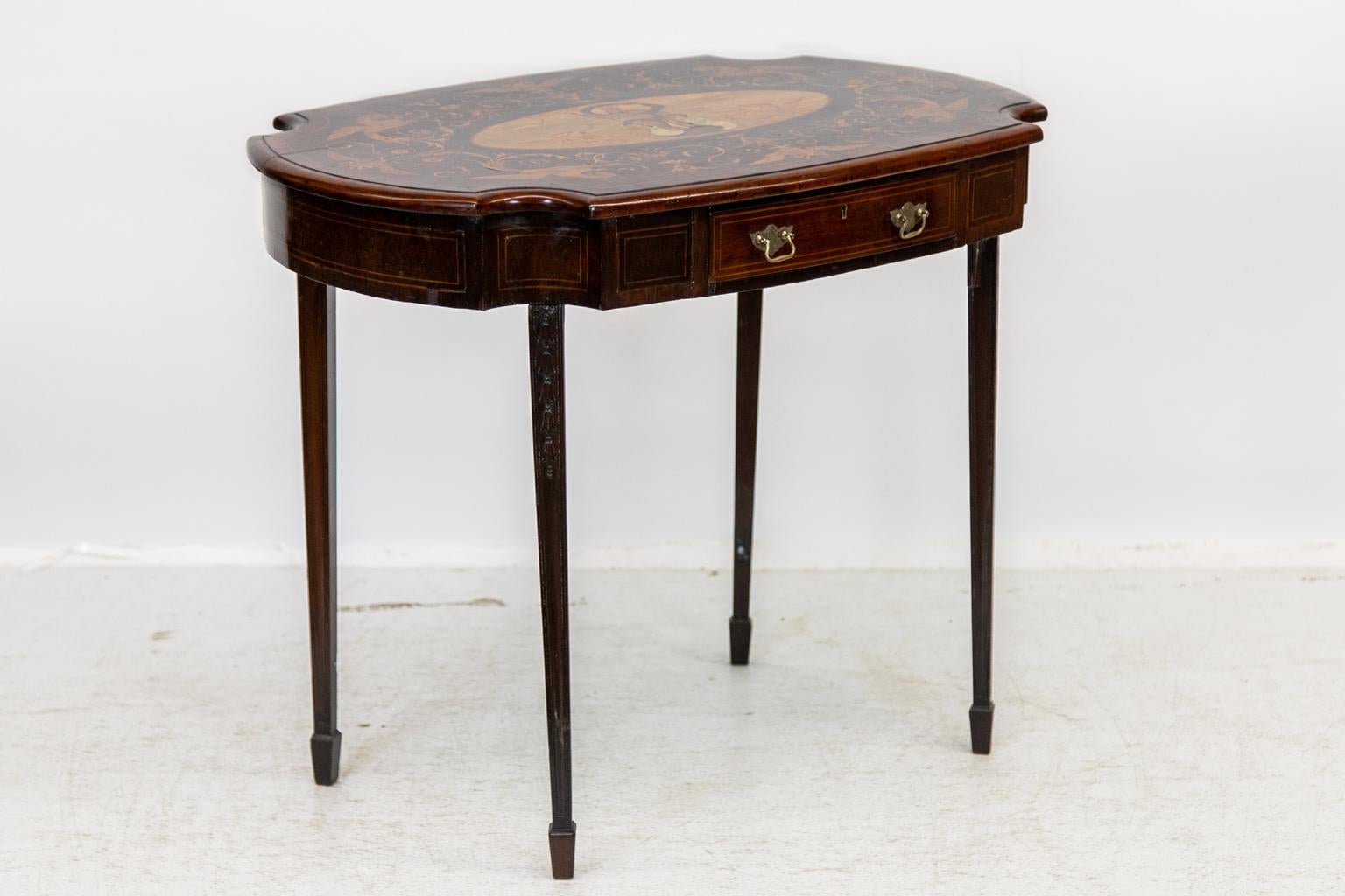 English Walnut Center Table For Sale 1