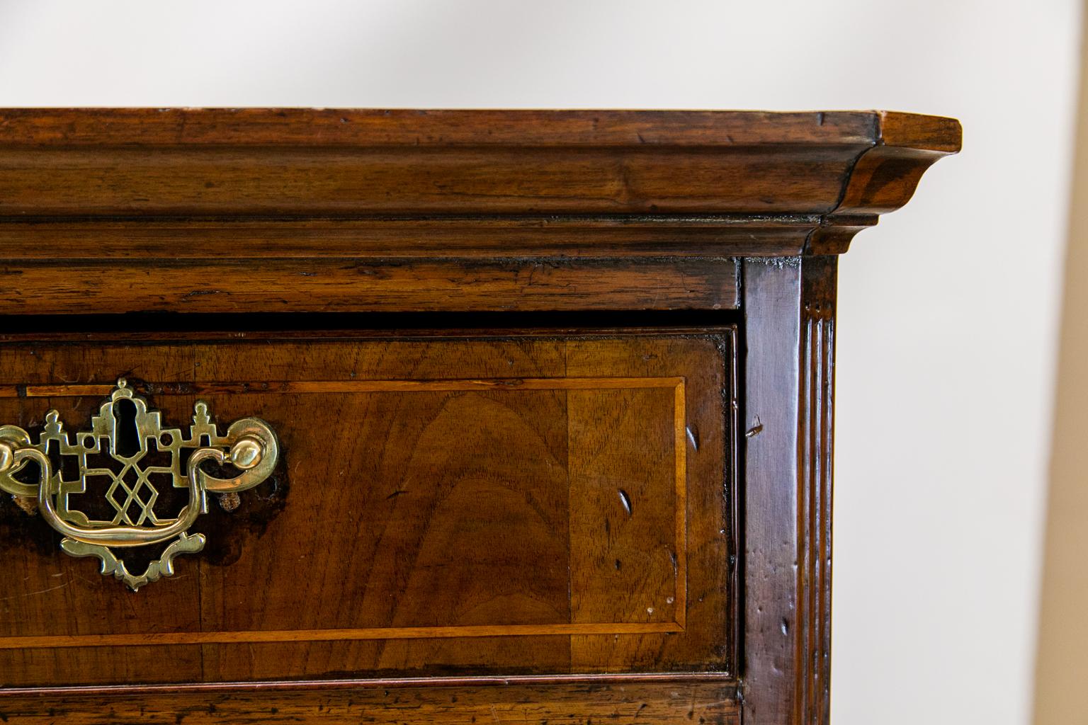 English Walnut Chest on Chest 1