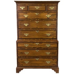 Used English Walnut Chest on Chest