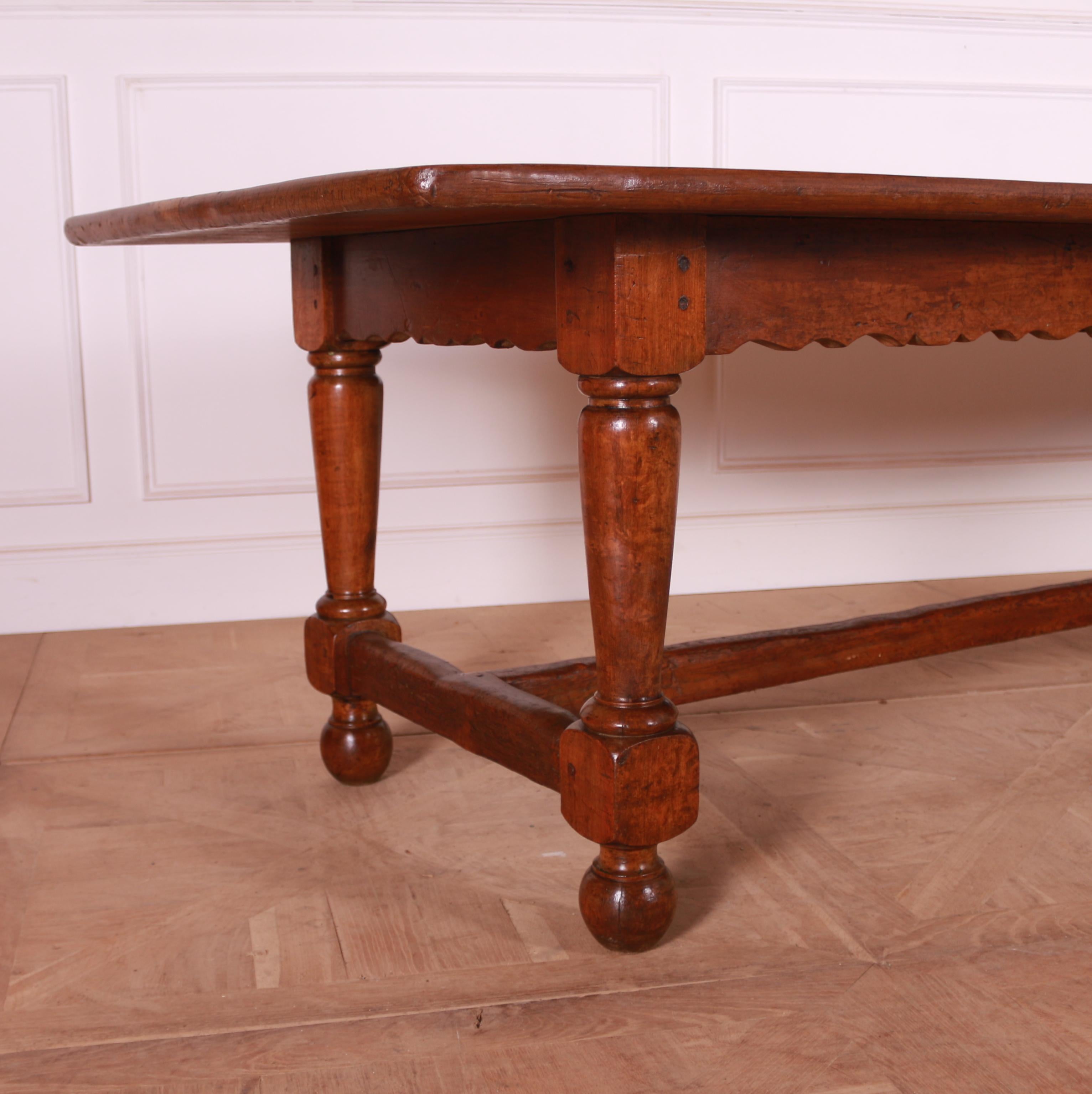 Merveilleuse table de ferme en noyer anglais du 19ème siècle, d'une couleur fantastique. 1860.

Référence : 7652

Dimensions
120,5 pouces (306 cm) de large
38 pouces (97 cm) de profondeur
79 cm de haut