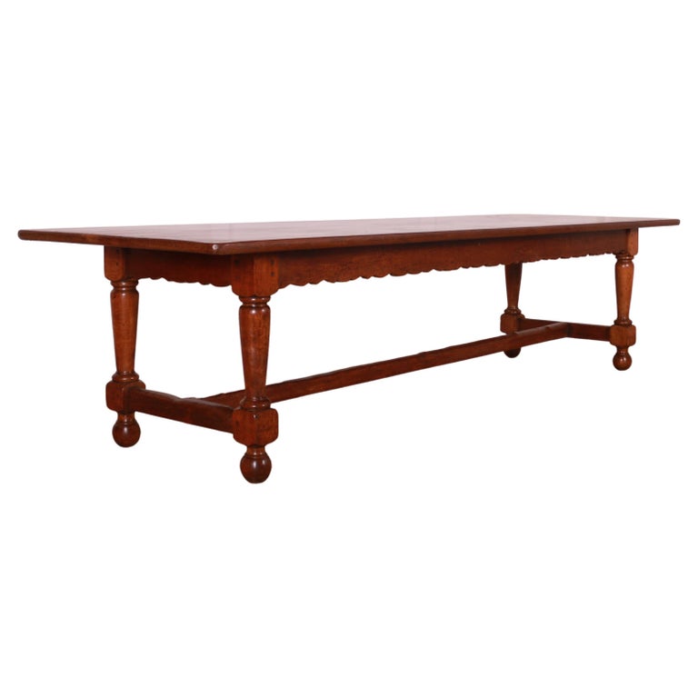 English Walnut Farmhouse Table For Sale at 1stDibs