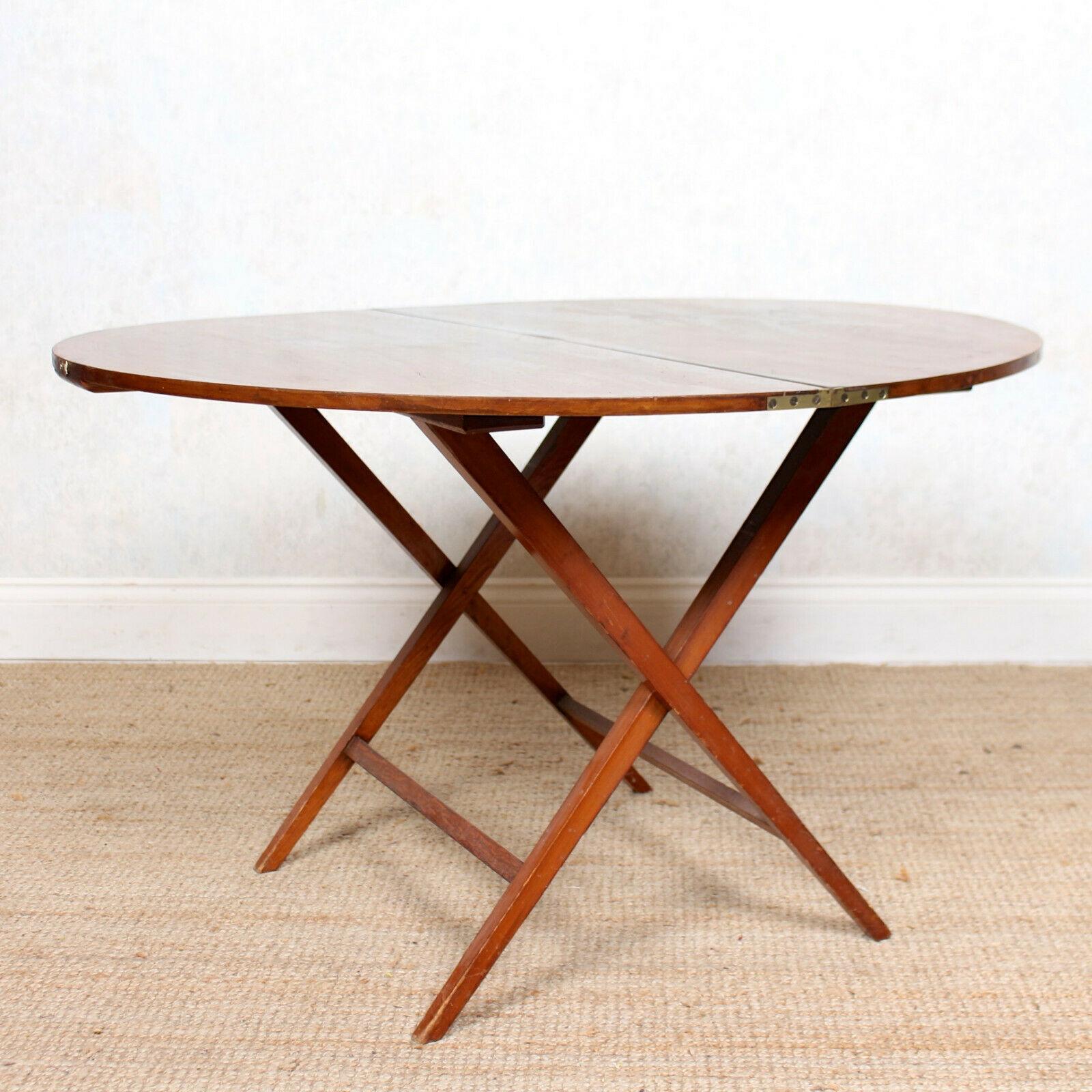 English Walnut Folding Coaching Table Card Table For Sale 6