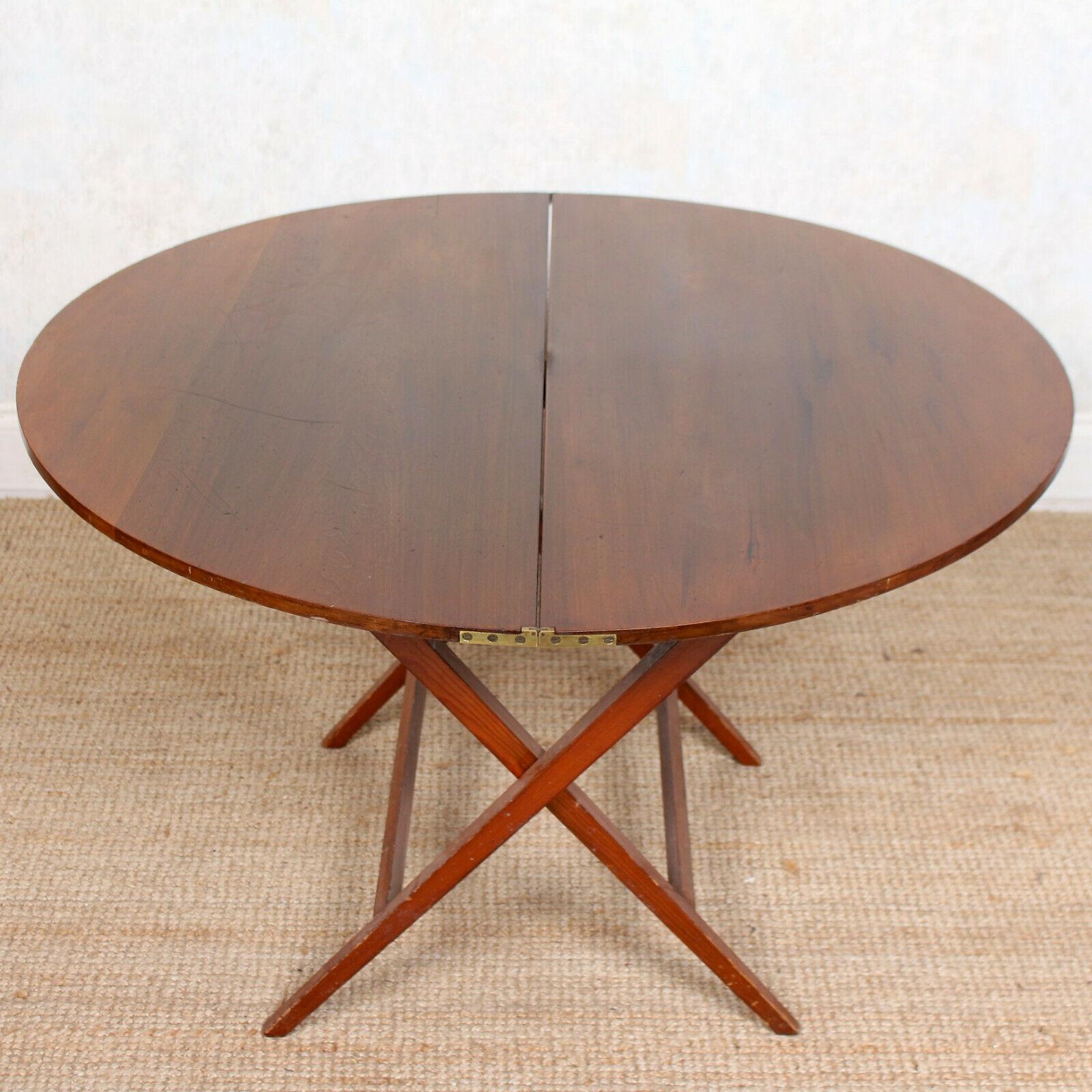 English Walnut Folding Coaching Table Card Table For Sale 1