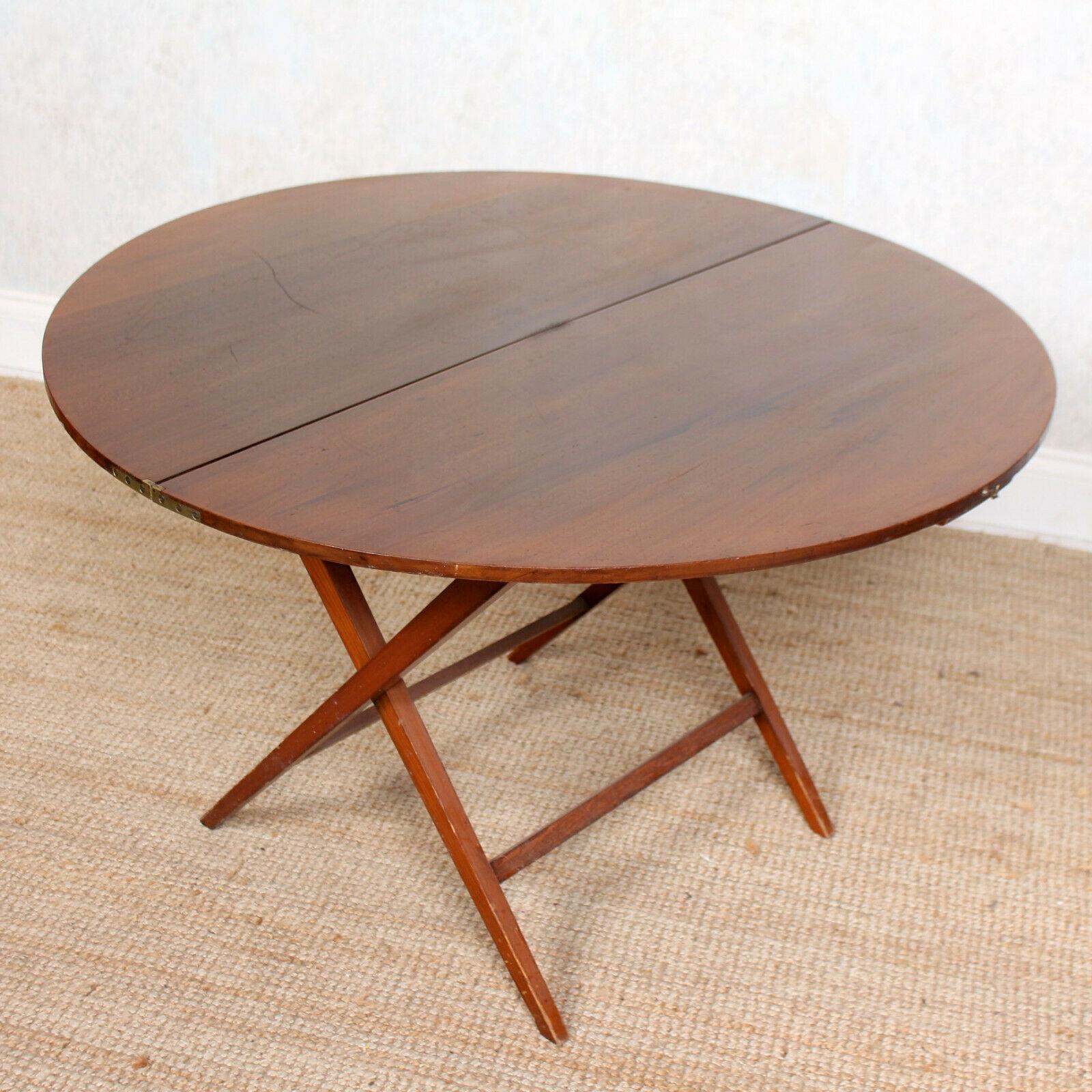 English Walnut Folding Coaching Table Card Table For Sale 3