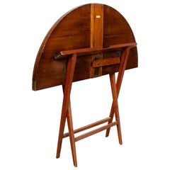 English Walnut Folding Coaching Table Card Table