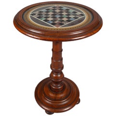 Antique English Walnut Games Table