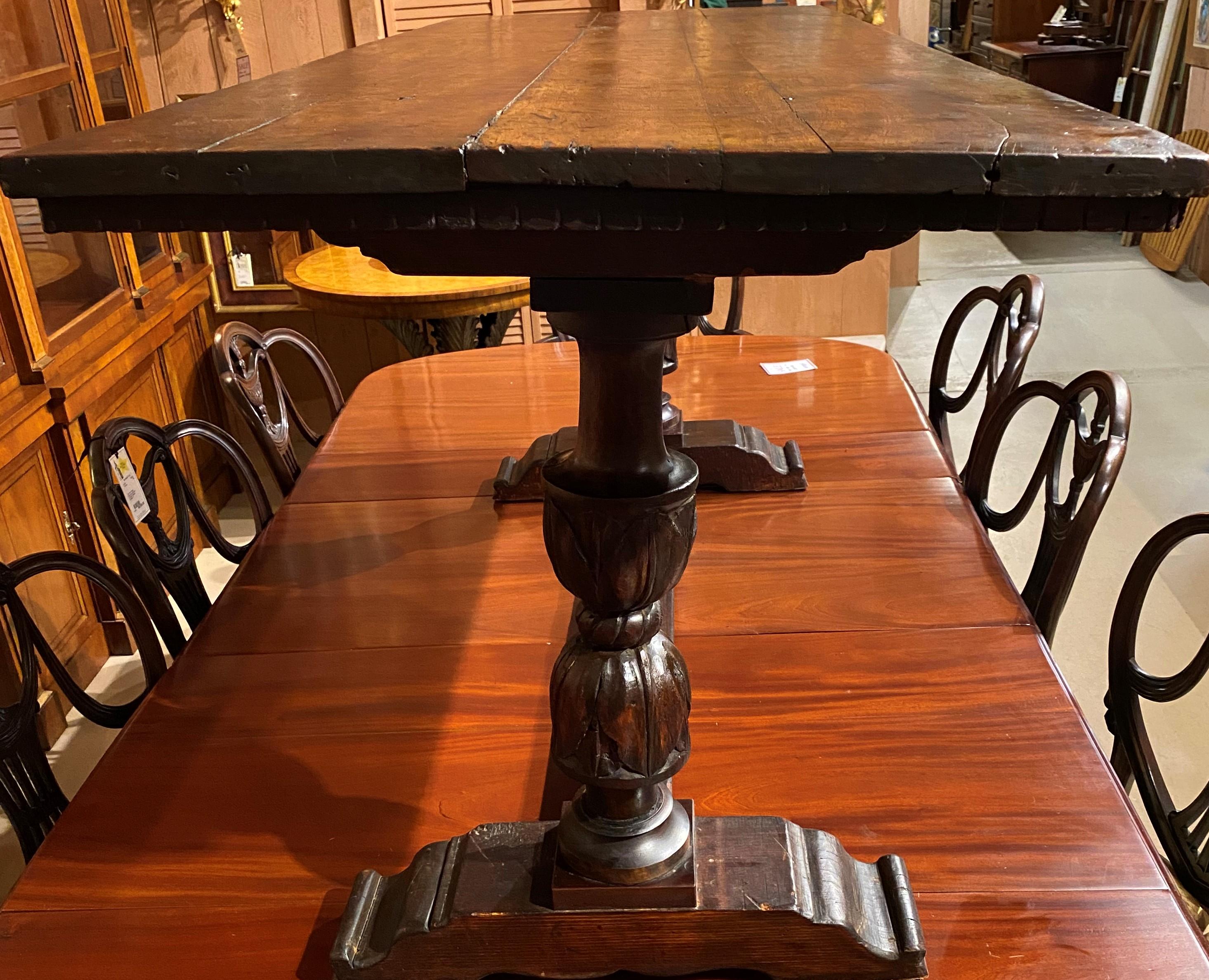 19th Century English Walnut Refectory Table