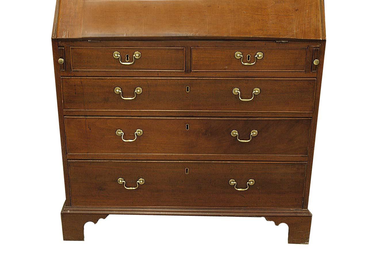 English Walnut Secretary In Good Condition For Sale In Wilson, NC