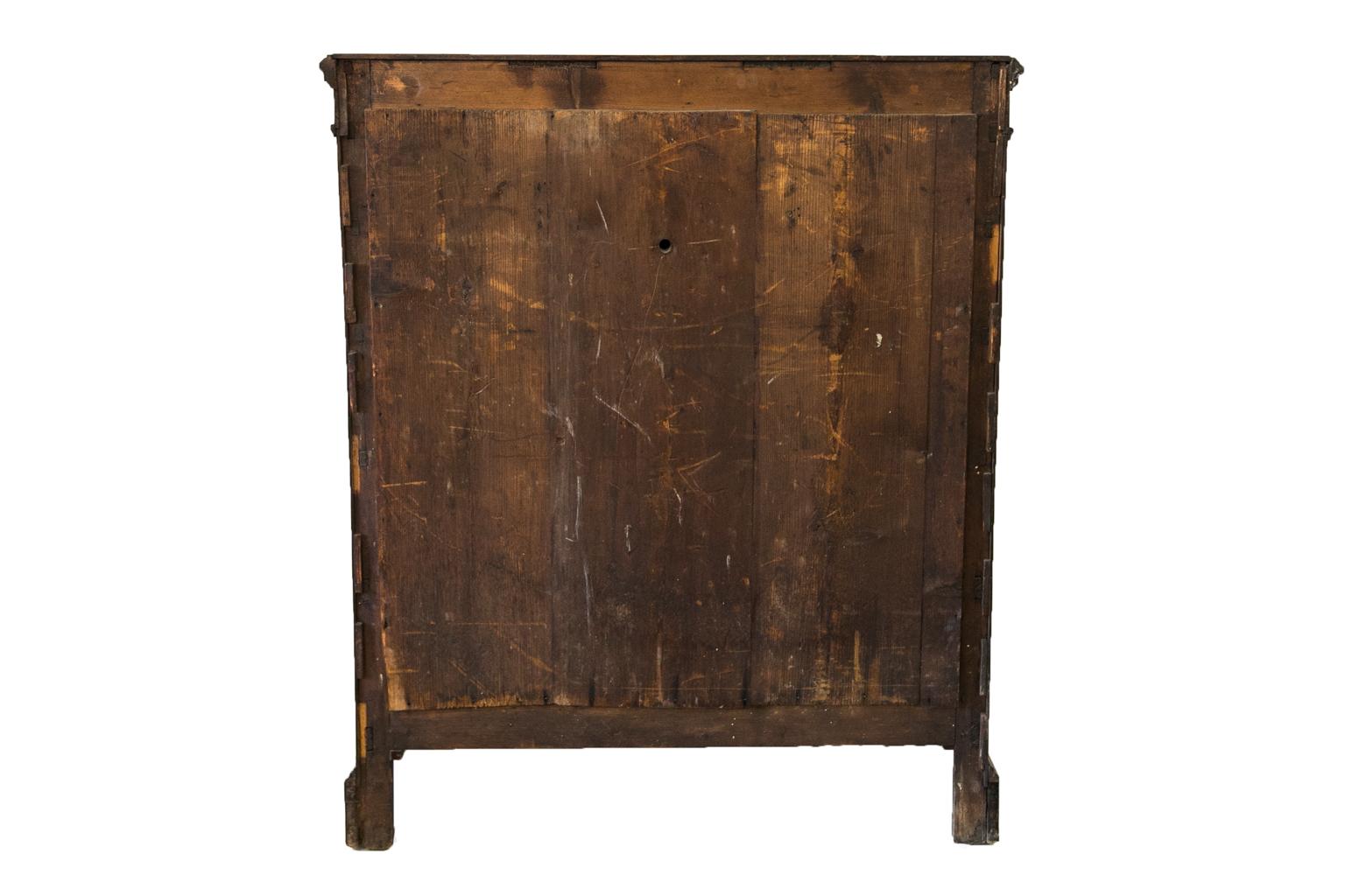 English Walnut Tall Chest For Sale 3