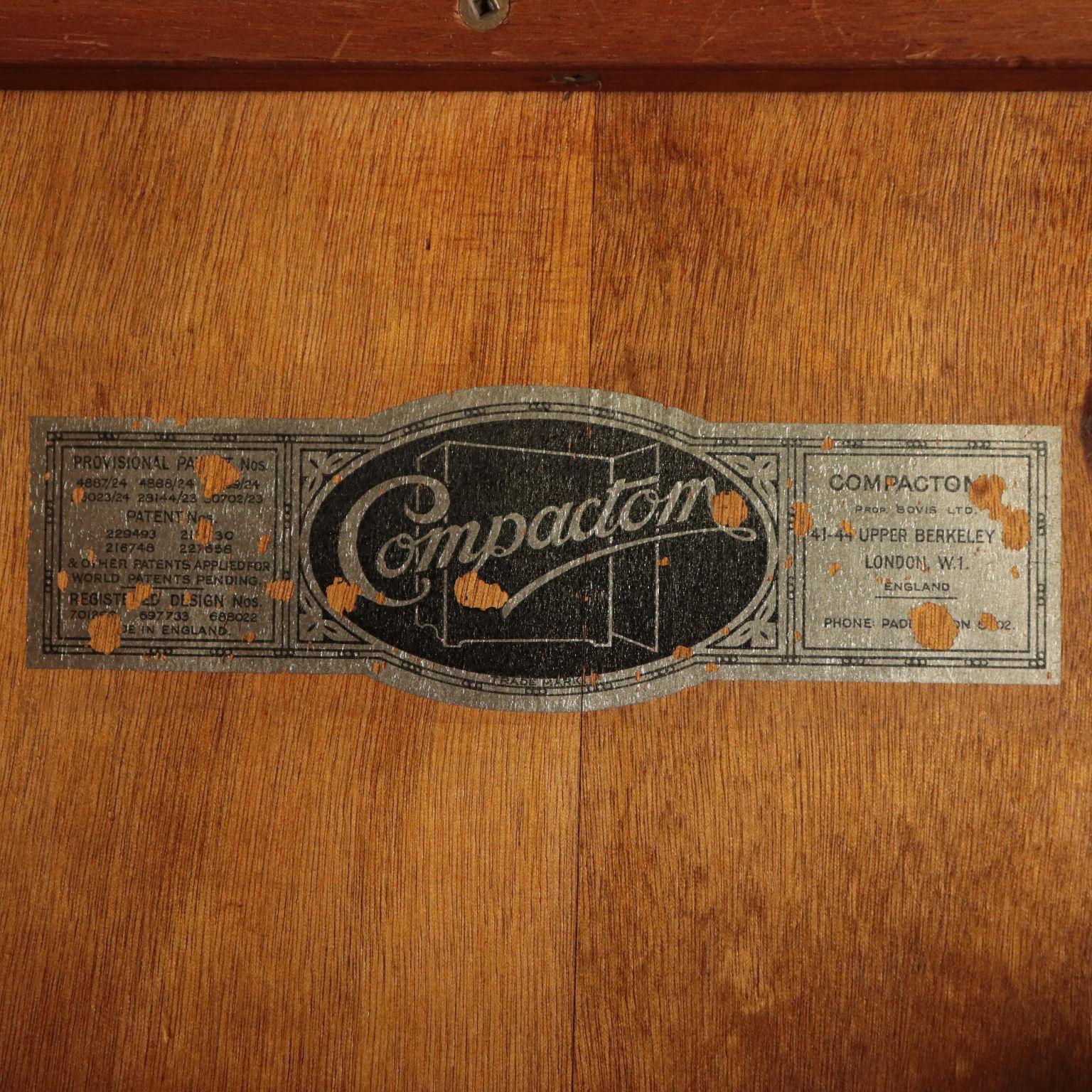 English Wardrobe Wood Veneer, First Half of the 1900s 3